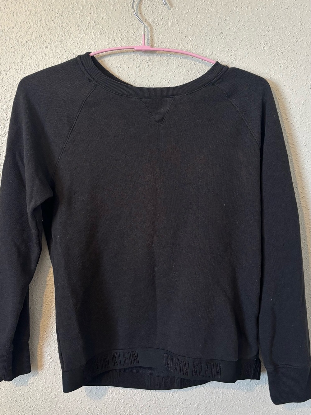 Calvin Klein Black Crew Sweatshirt and pants set/sleepwear